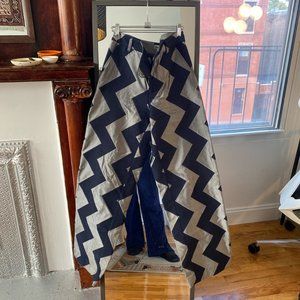 Issey Miyake Zig Zag Wide Leg Pant